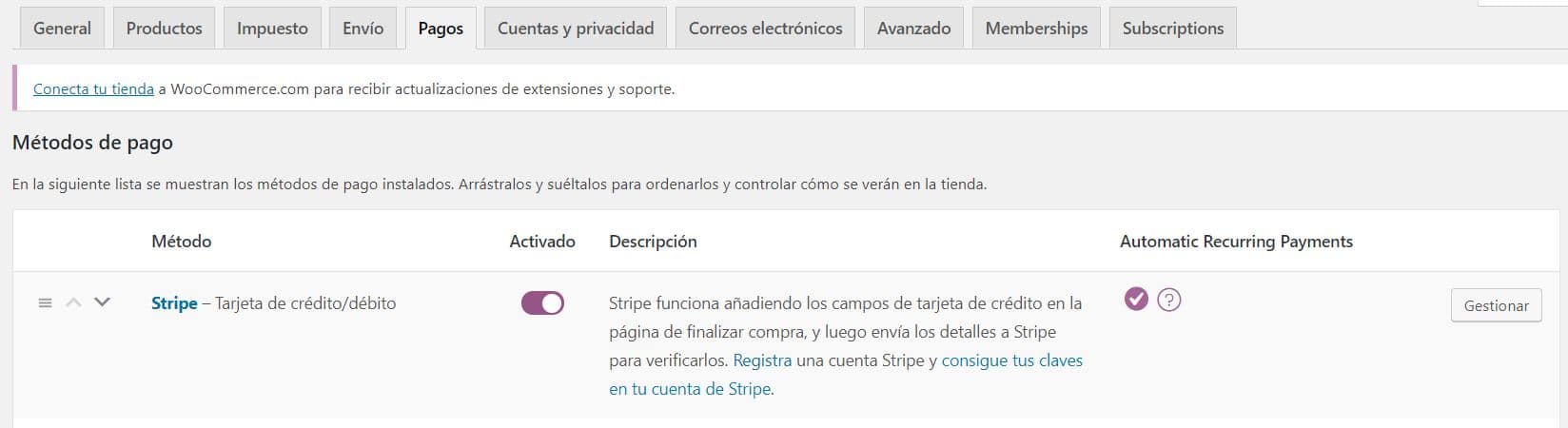 Stripe Wooocommerce