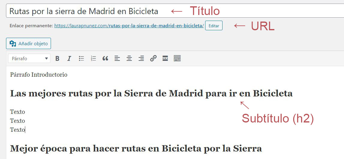 Blog para posicionar google