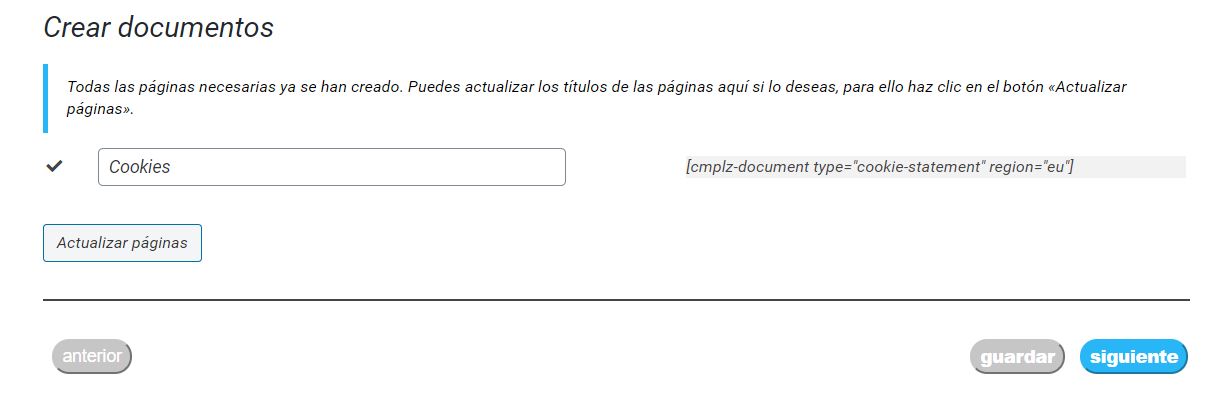 crear documentos