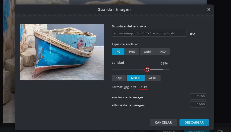 optimizar imagen