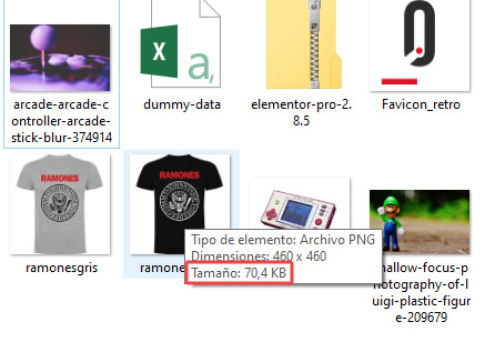 tamano imagen