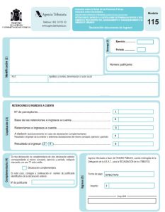 Modelo 115 predeclaracion
