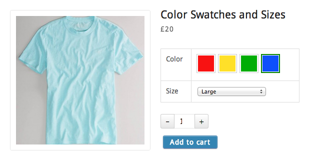 colores y tallas woocommerce